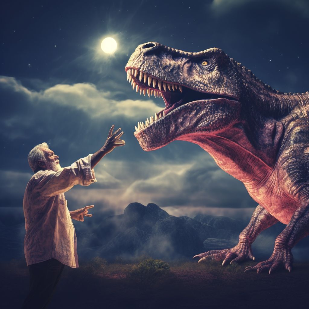 Фото Сонник феломена гладить динозавров